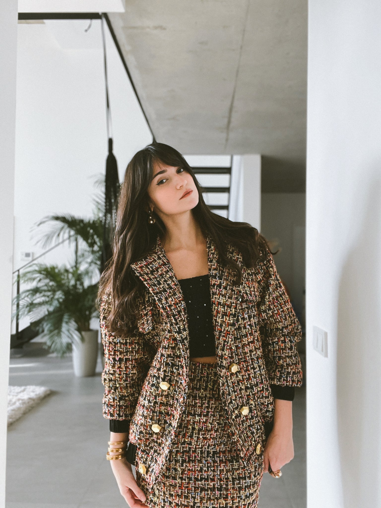 Black tweed jacket