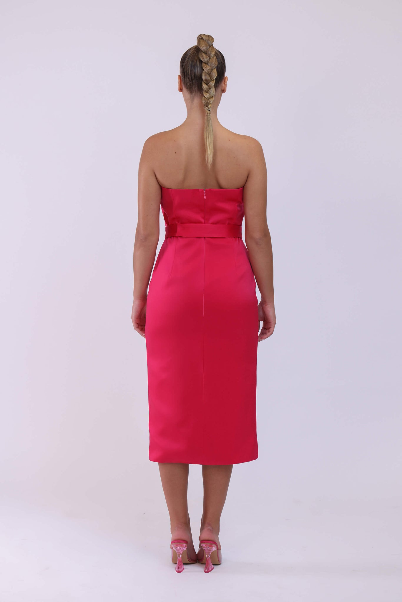 Mid pleated dress