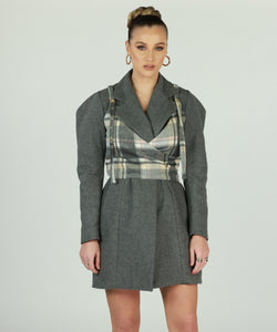 Puffy blazer dress